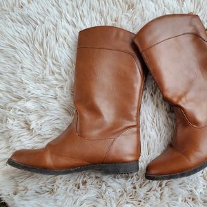 Crazy 8 Tan boots Size 8 Faux Leather